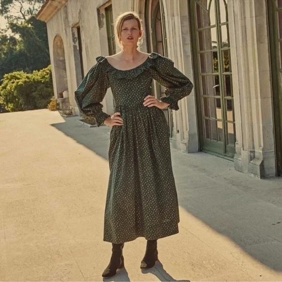 Doen Zarina Dress in Forest Parc Monceau - Picture 1 of 10